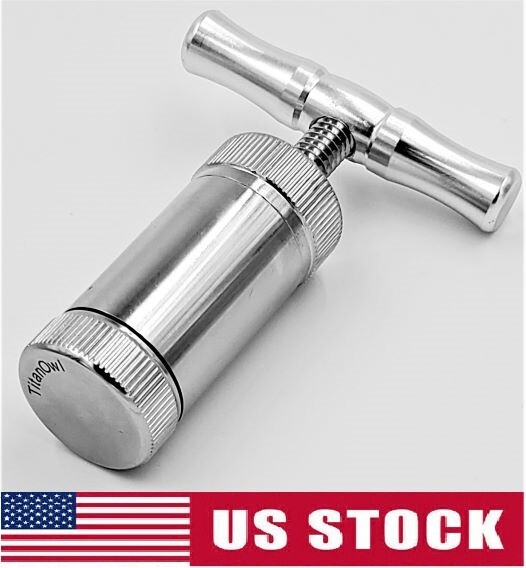 Aluminum Alloy Compressor Presser T  shaped Handle tobacco herb press squeezer