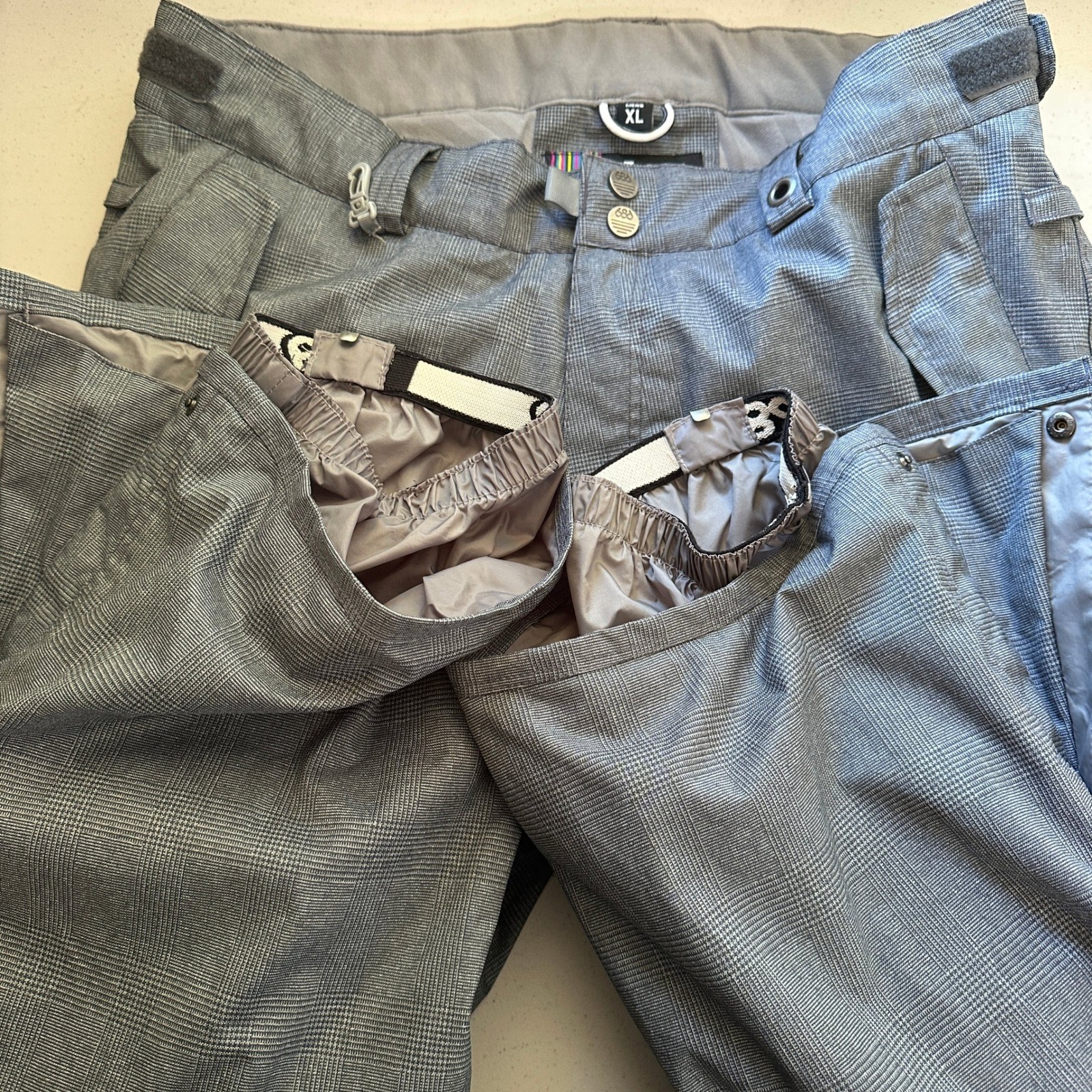 686 Mannual Infinity Ski Pant Mens XL Gray Snowboard Waterproof Breathable