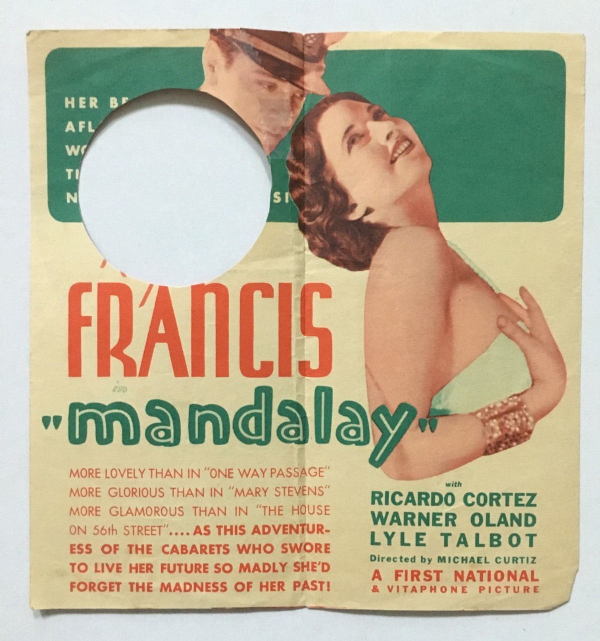 1934 Original Hollywood Movie Herald MANDALAY. Kay Francis, Ricardo Cortez