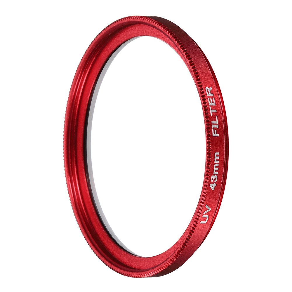 43mm Ultra Slim Lens Filter Multi Coating Camera Len Filter, Red
