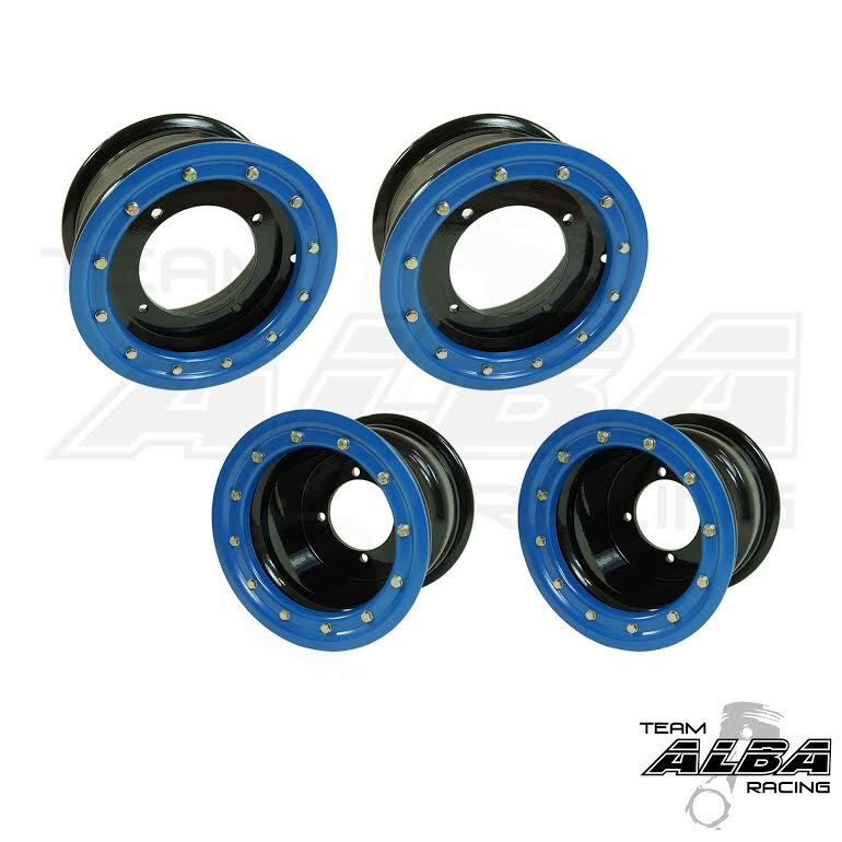 Raptor 700 660  Front  Rear Wheels  Beadlock 10x5  10x8  Alba BL 41