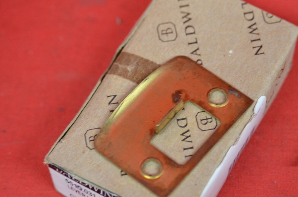 Baldwin Replacement Latch Full Lip Strike Plate ONLY 5510.031 FLS Solid Brass
