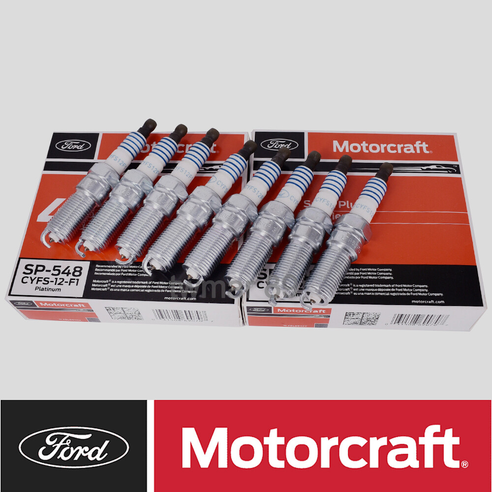 8Pcs SP-548 CYFS12F1 Spark Plugs for Motorcraft Ford F150 Mustang 5.0L New