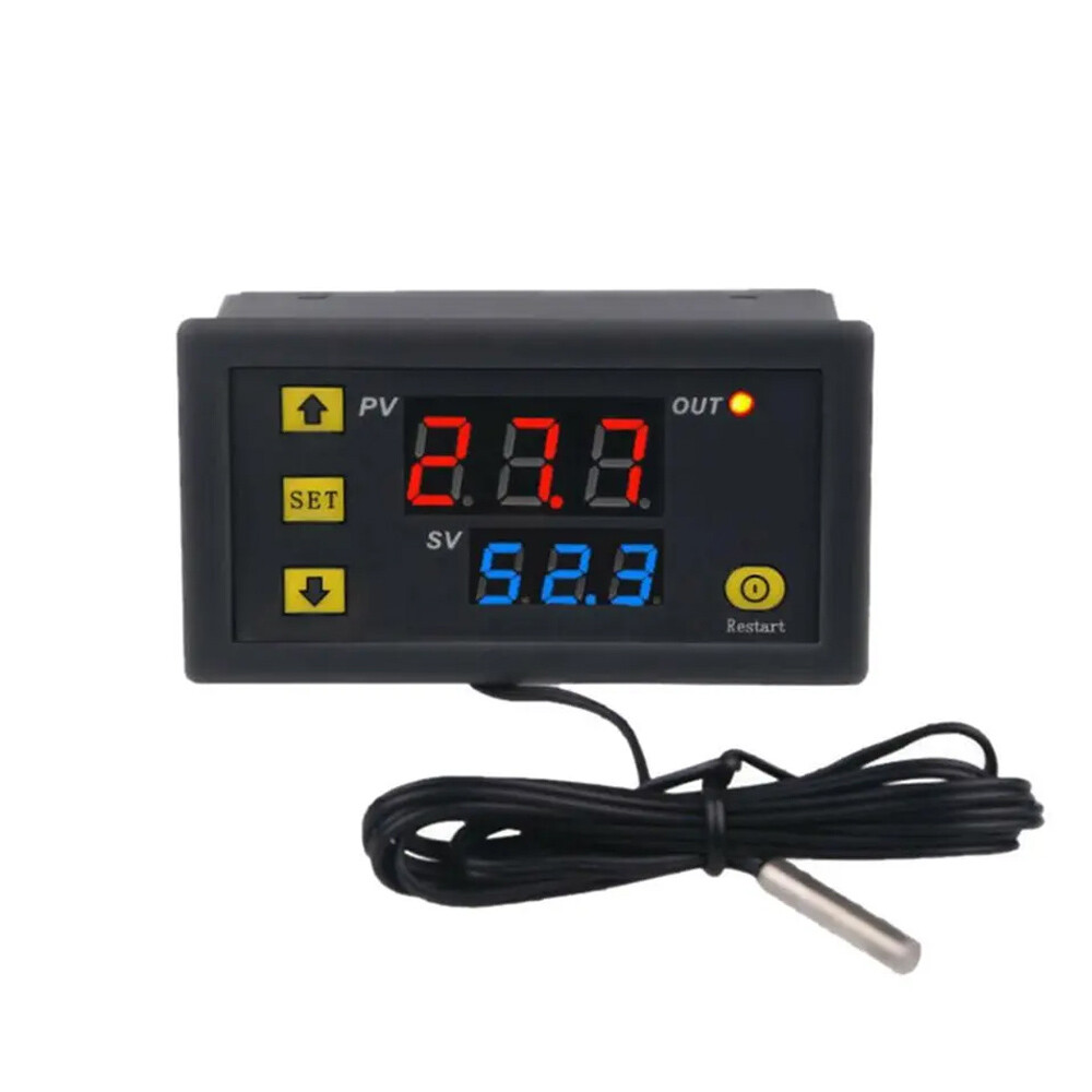 DC 12V 20A Digital Temperature Controller Switch Probe Thermostat Control❥