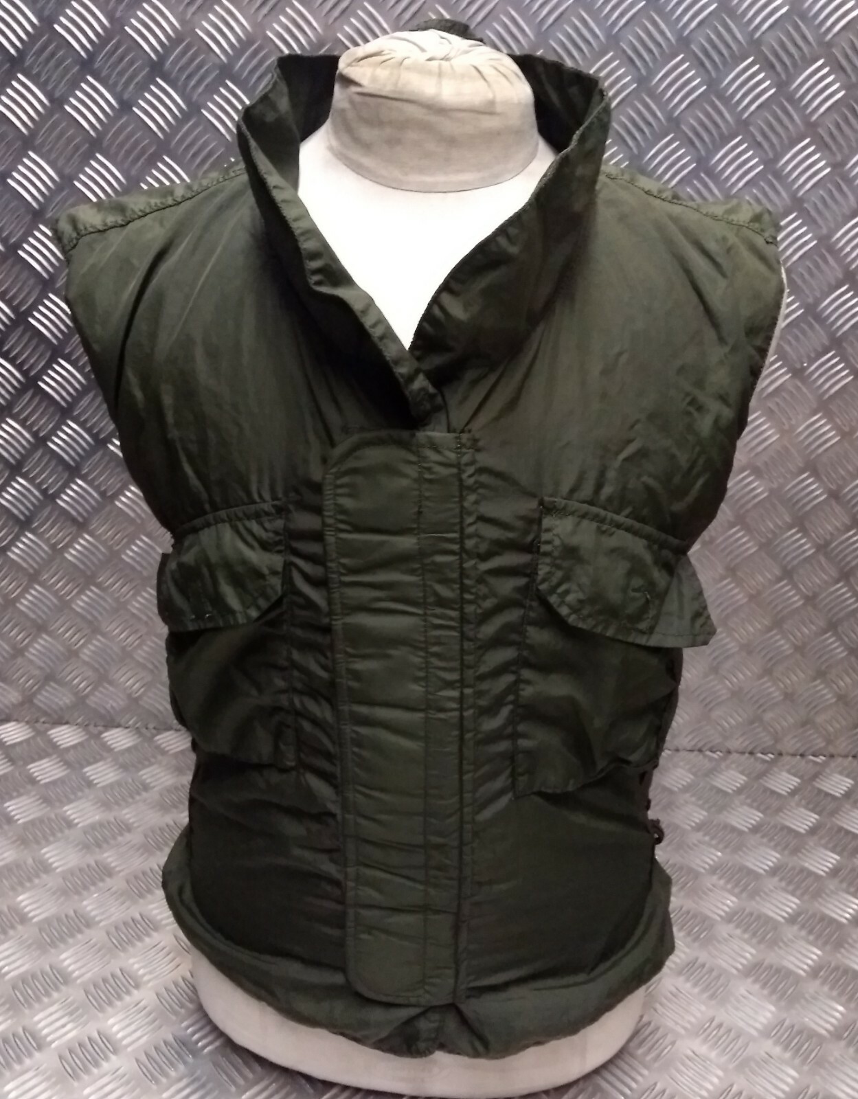 Genuine Military Issue 1980's IDF Flak Vest Cover Overdyed OD Green Airsoft