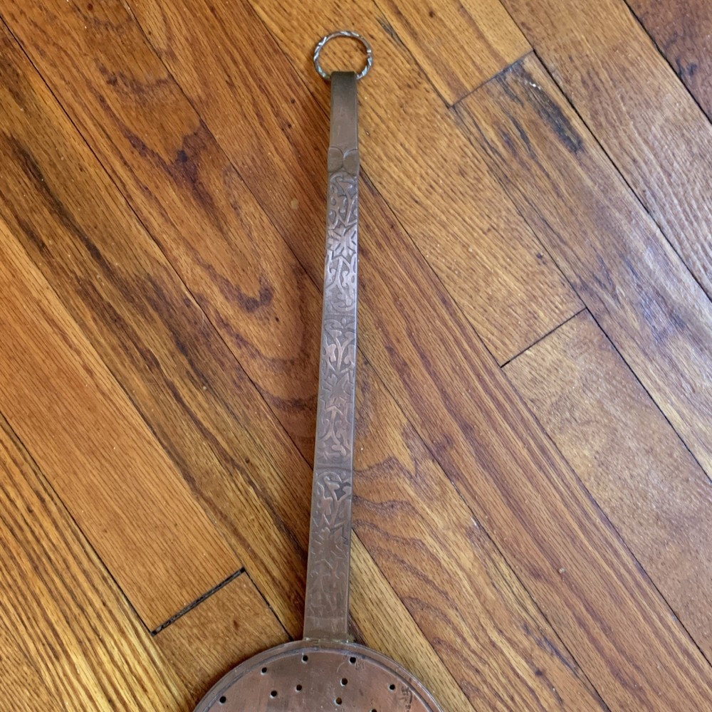 Antique large copper Ladle