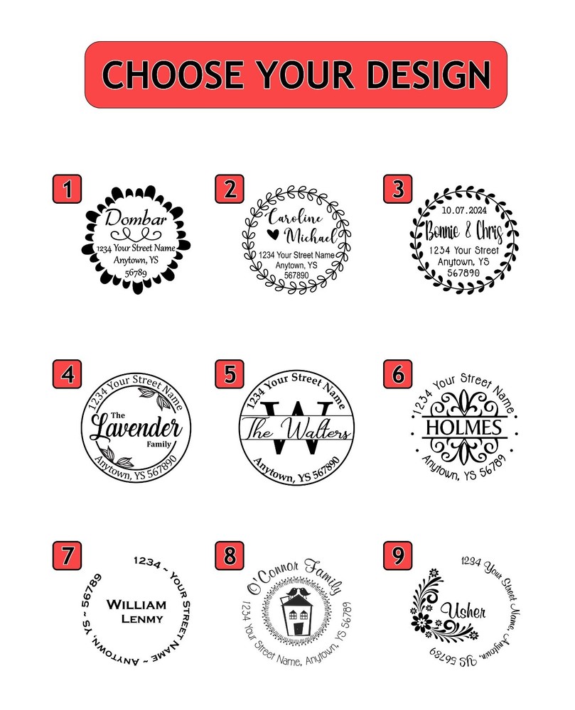 Return Address - custom stamps - 904 Stamps