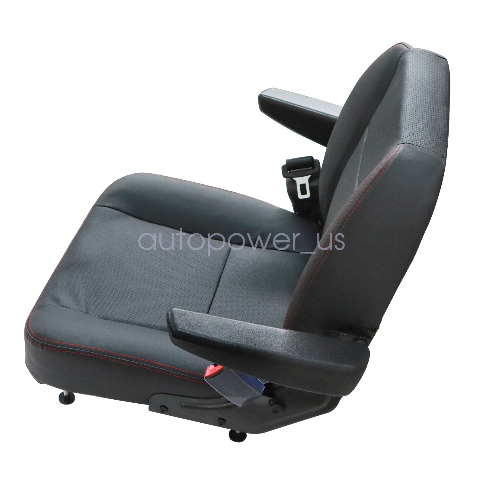 Universal Forklift Seat Tractor Seat Riding Mower Seat With Armrest & Safe Belt