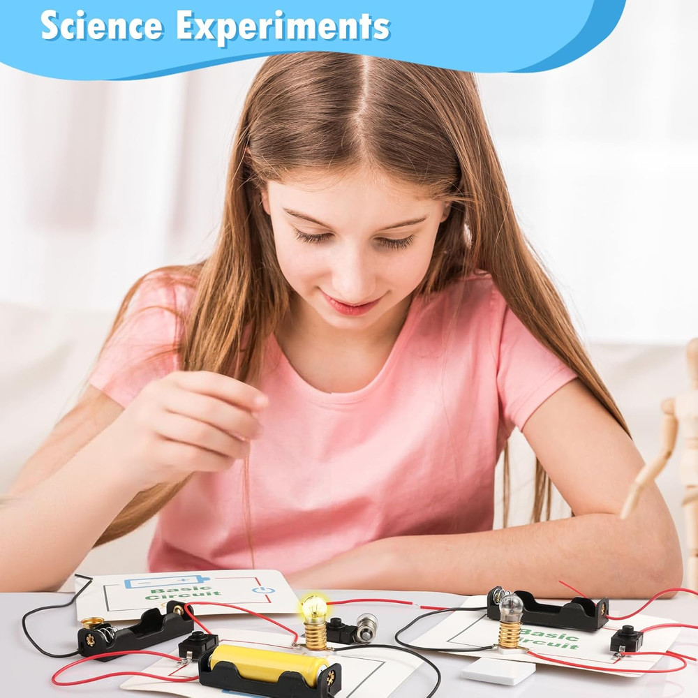 12 Bulk Electric Circuit Kit for Kids Age 8-12, Basic Circuits Science Light ...