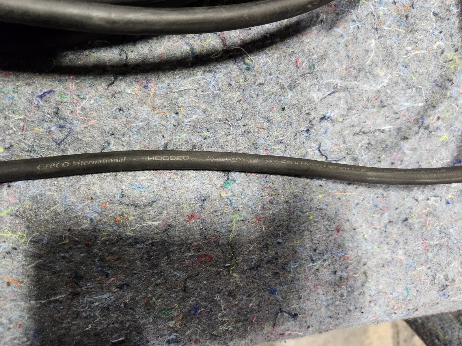 85' GEPCO HDC920 SMPTE 311M LEMO PUW/FUW High Def Camera Hybrid SM Fiber Cable