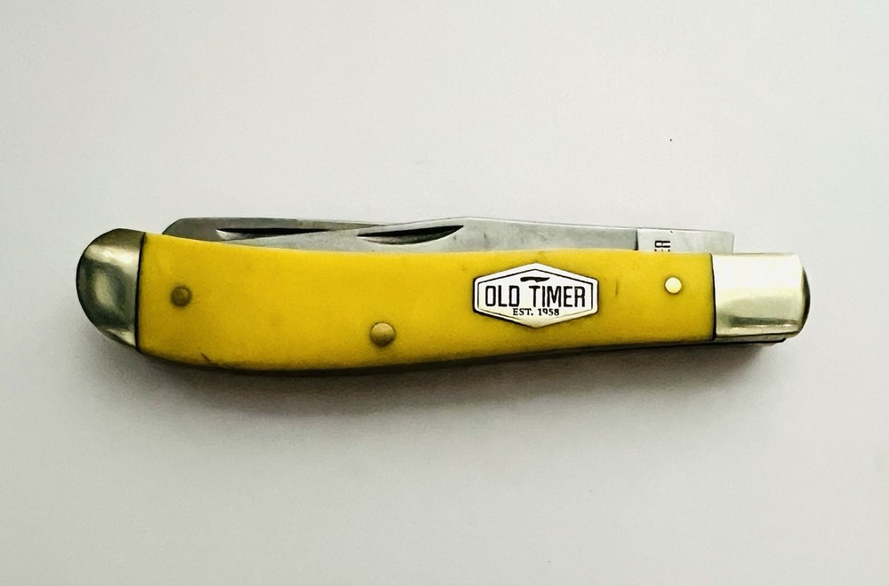 Schrade Old Timer Pocket Knife | Yellow | Model 940TY