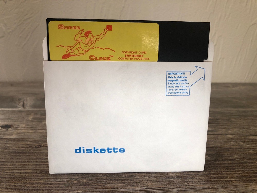 Super Clone Front Runner Computer Industries 1982 5.25” Floppy Disk