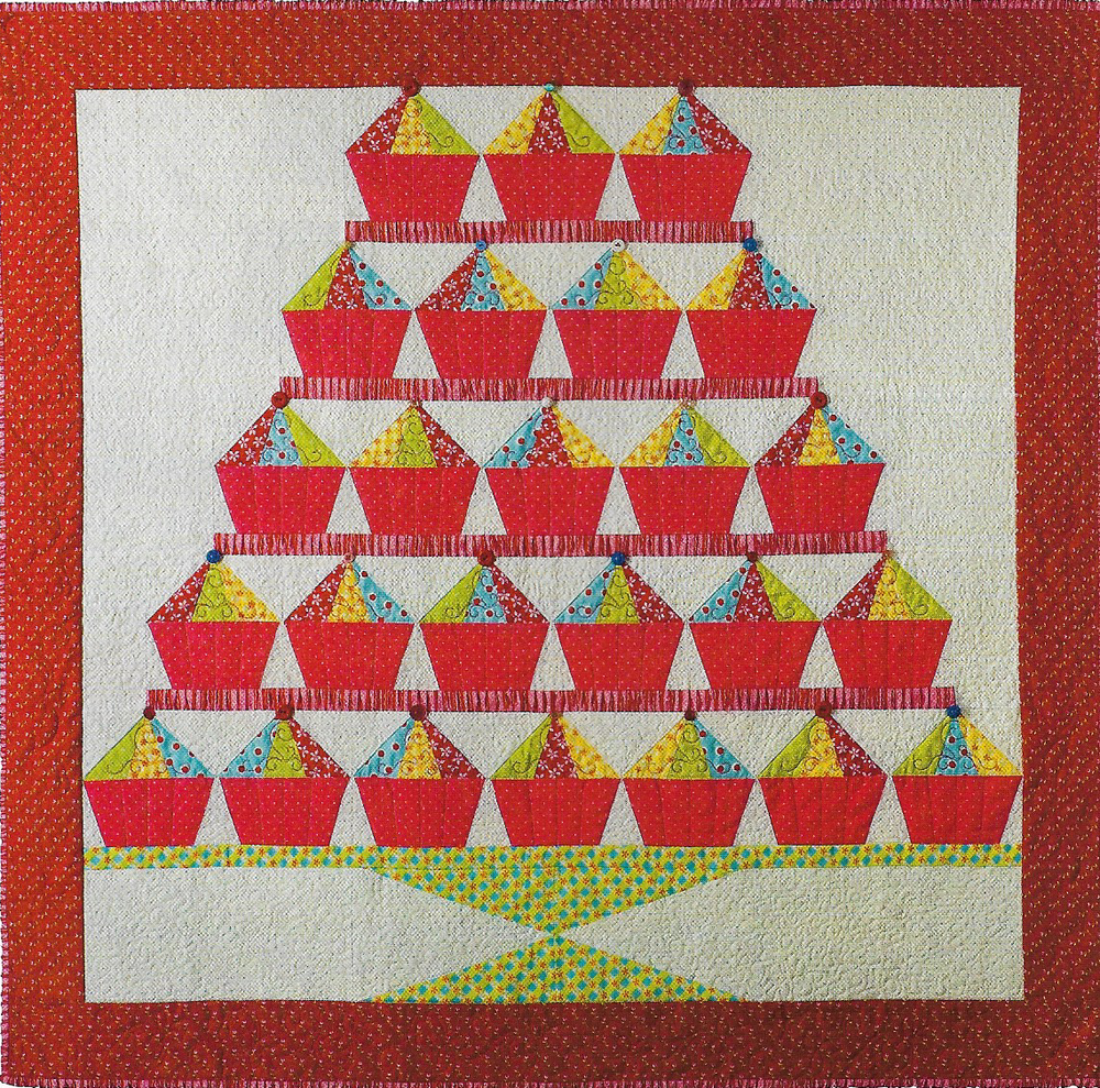 Cupcake Celebration Wall or Table Quilt quilting pattern instructions