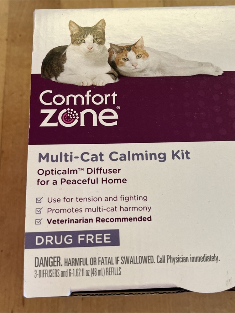 Comfort Zone Multi-Cat Calming Kit Value Pack (3 Diffusers, 6 Refills) - NEW
