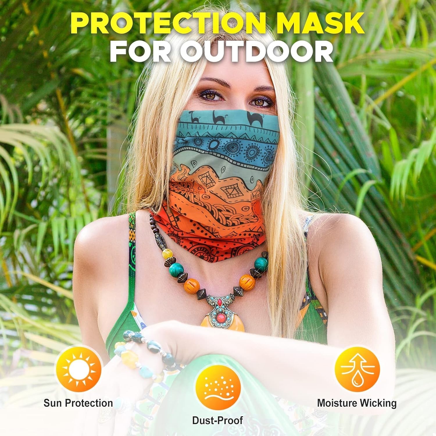 Fashionable Microfiber Neck Gaiter Set – Multi-Way Headwear for All Occasions