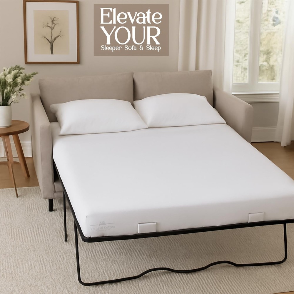 Sleeper Sofa Bed Set 4 PC's Sleeper Sofa 100% Brushed Microfiber Bedsheet, Ul...