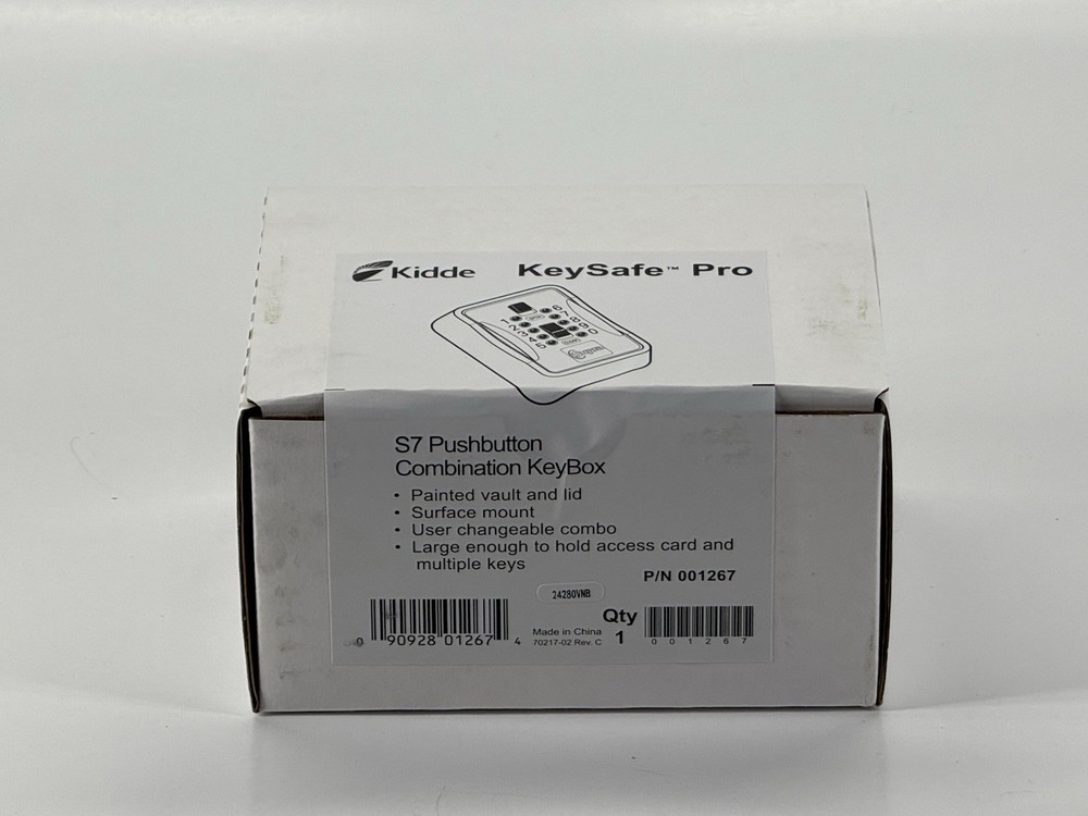 Kidde KeySafe Pro S7 Pushbutton Combination KeyBox 001267 - NEW