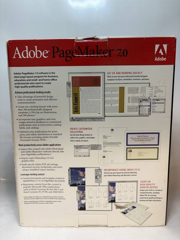 Adobe PageMaker 7.0 for Macintosh Version