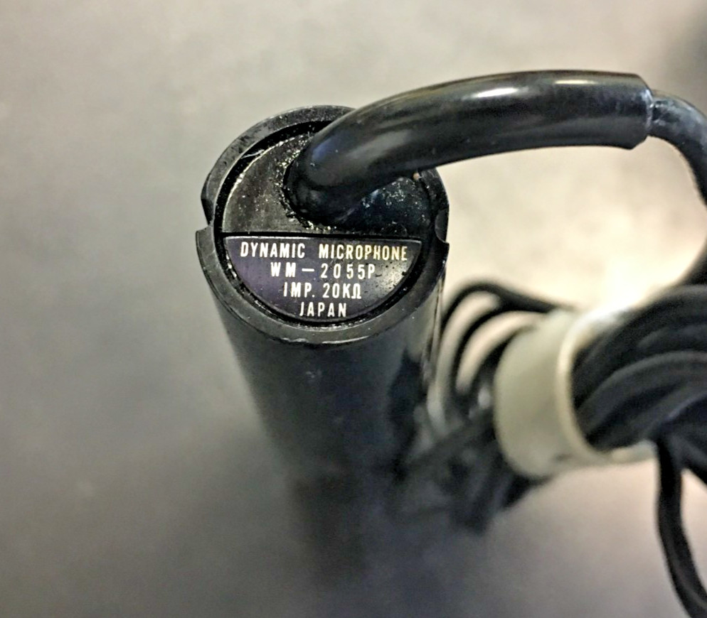 Panasonic WM-2055P DYNAMIC MICROPHONE, Japan, UNTESTED