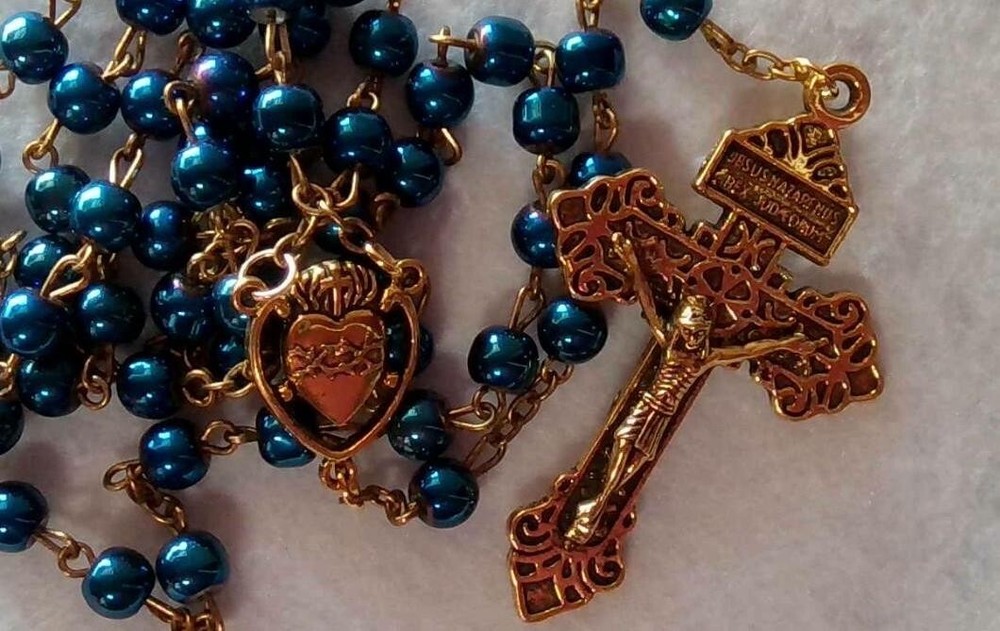 Catholic Rosary, Pardon Crucifix, Heart, Convent CHARITABLE FUNDRAISER #52
