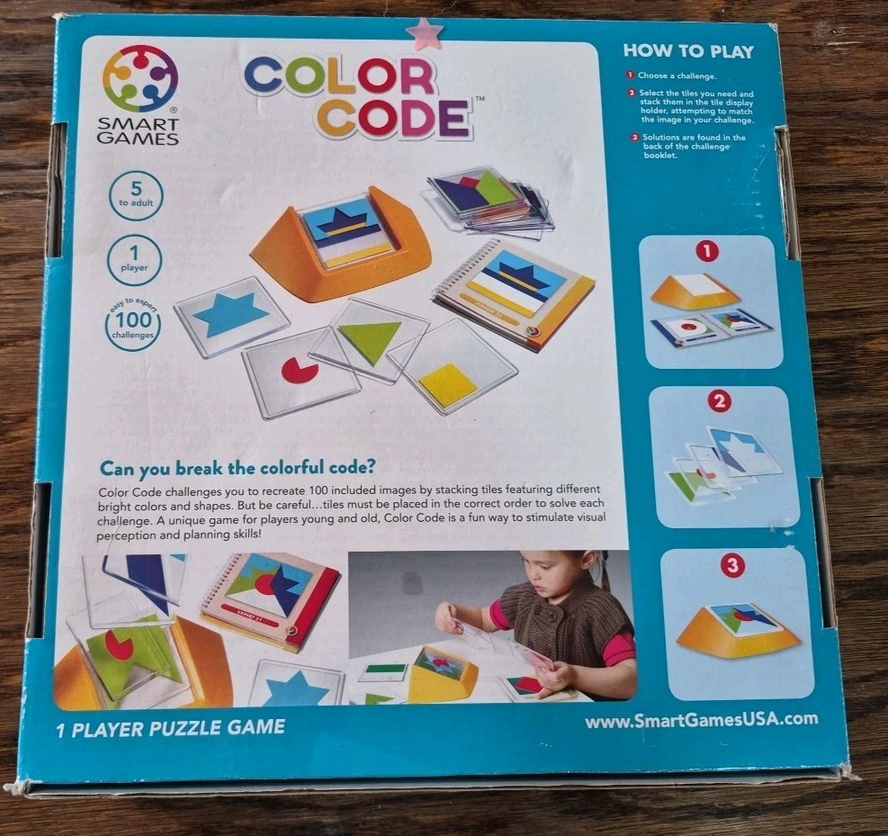 SmartGames Color Code - Ages 5+ | 1 player