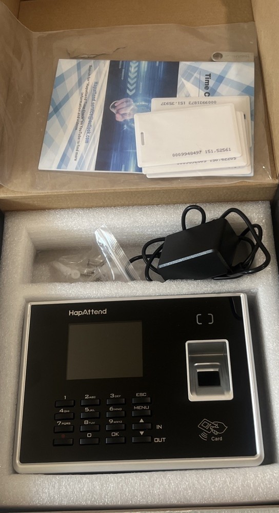 HapAttend Time Clock Fingerprint Time Clock  Employees RFID Attendance  S1 E3