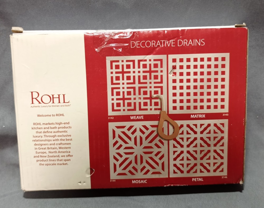 Rohl DC3143ULB Decorative Shower Drain Matrix 5"