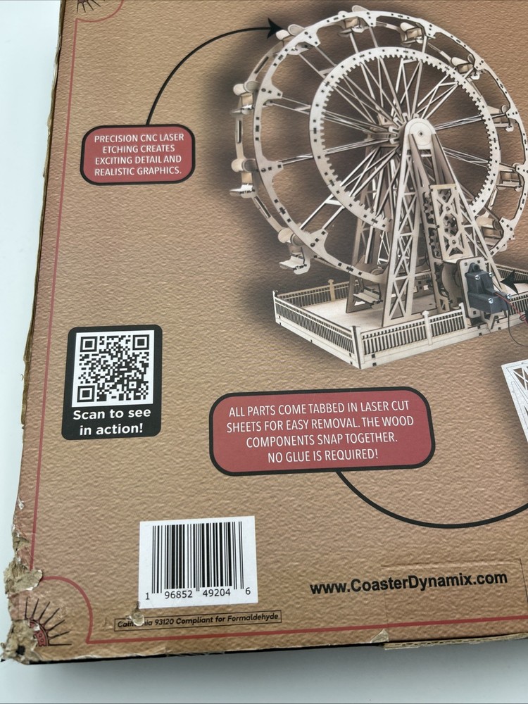 CoasterDynamics Ferris Wheel Model Kit - Electric Motorized