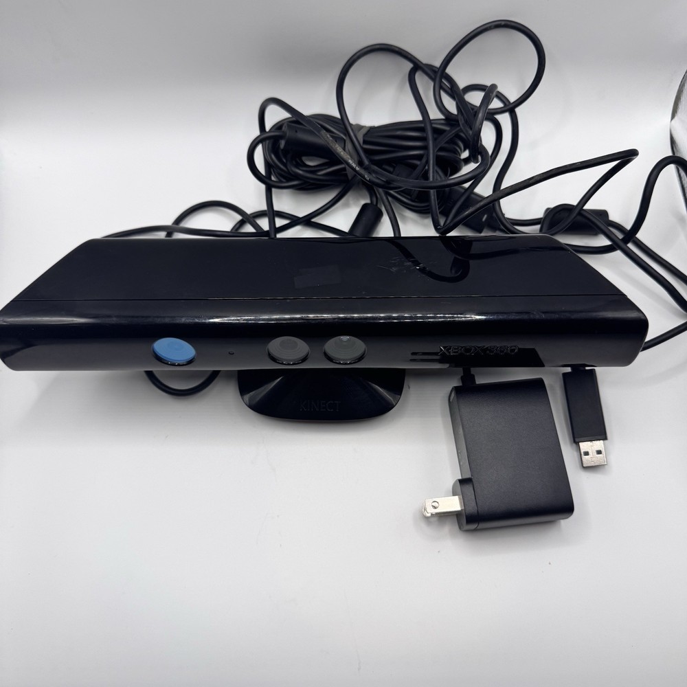 Xbox 360 Kinect Sensor w/ Power Adapter Tested Working Clean