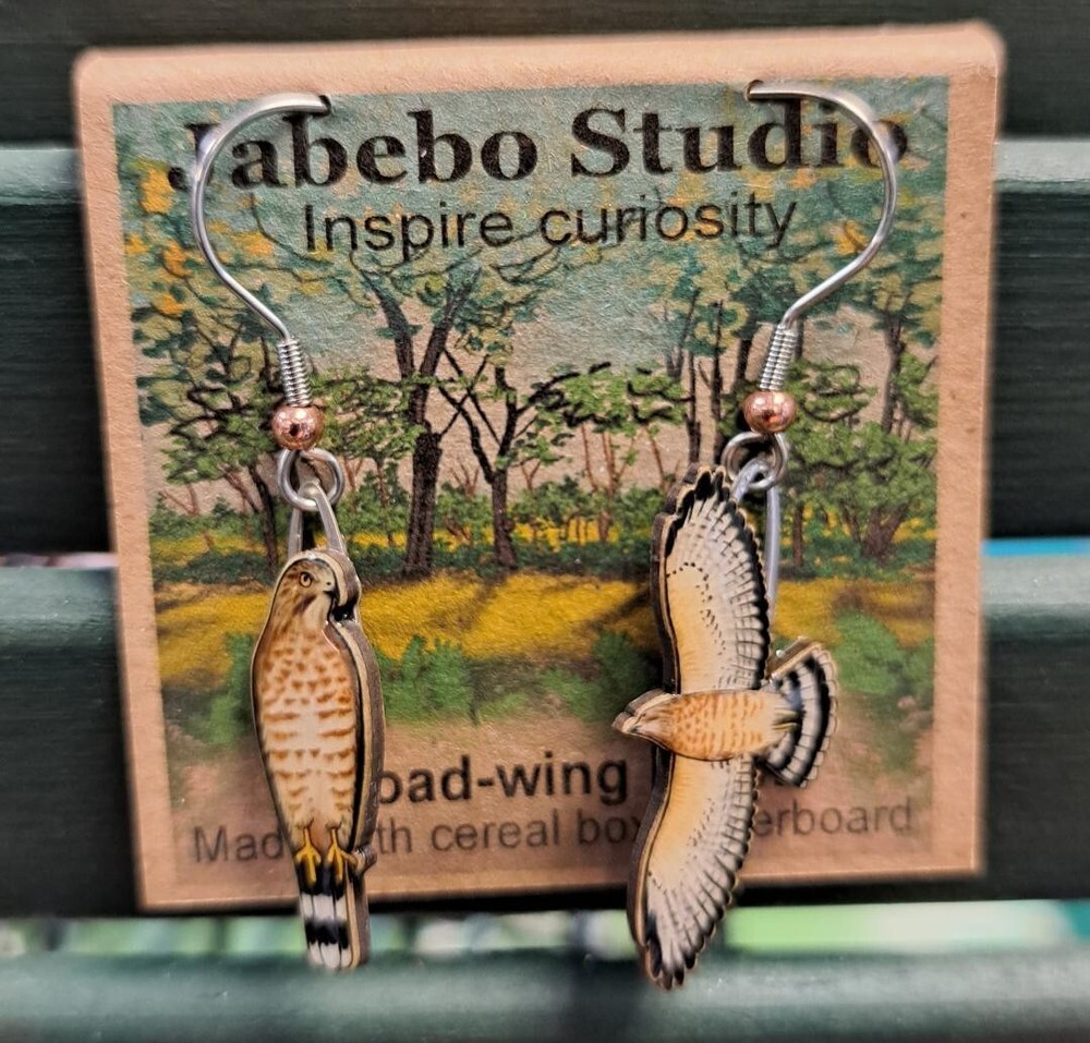 Jabebo Earrings Broad-winged Hawk