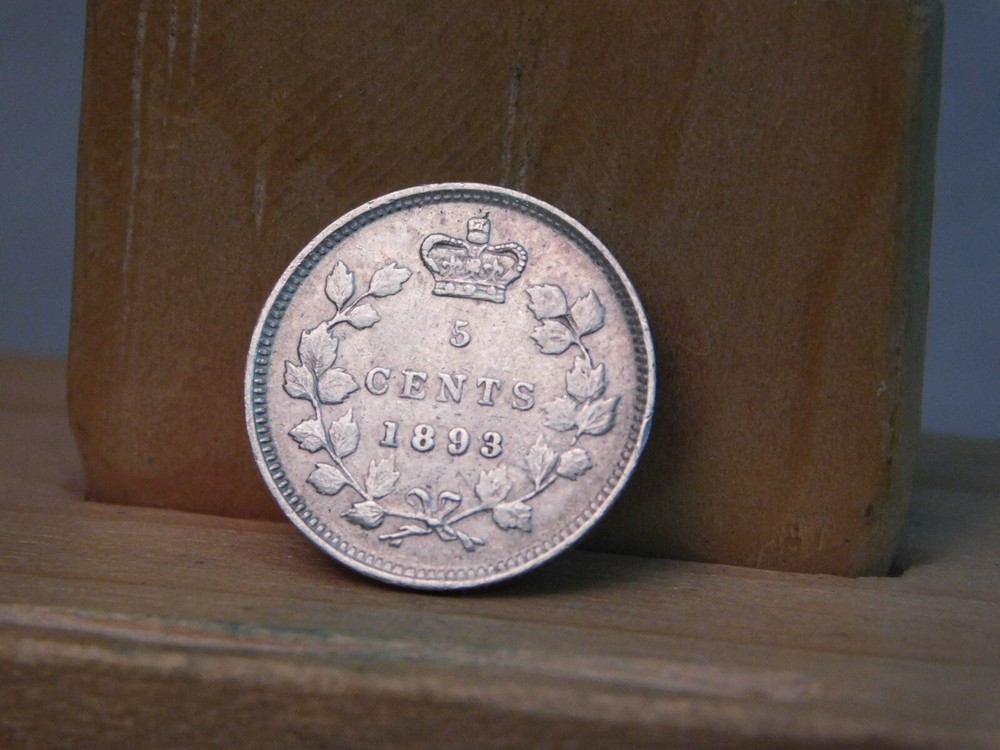Canada 1893 5 cents silver
