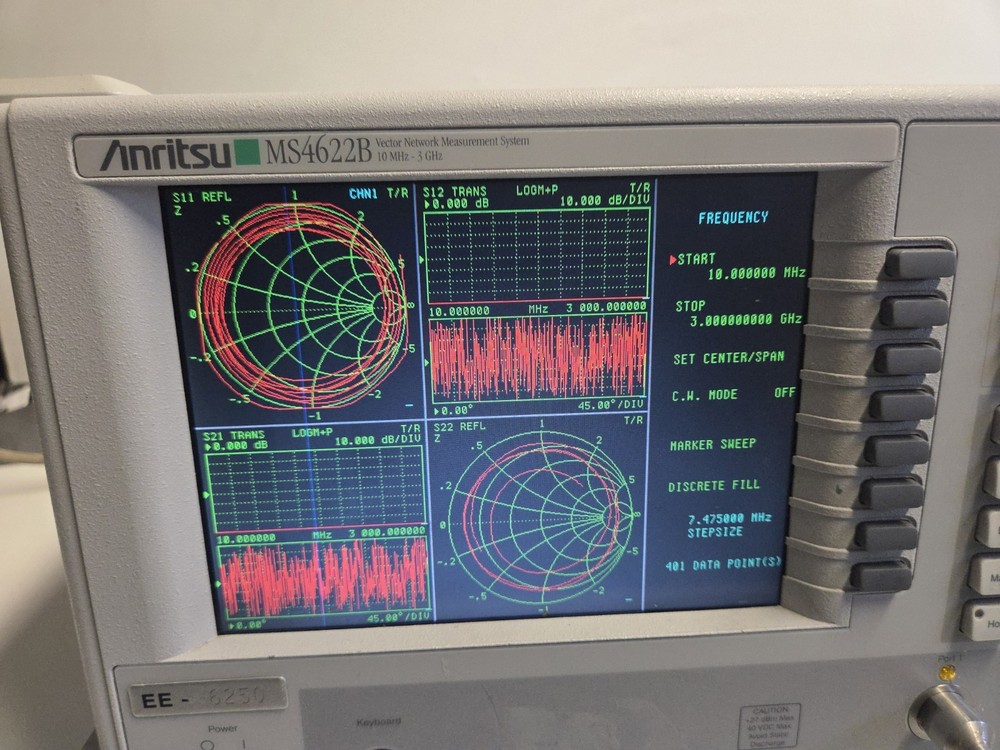 Anritsu MS4622B 10 MHz to 3 GHz S - Parameter Vector Network Analyzer