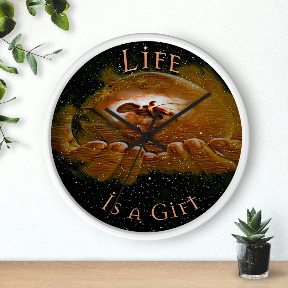 Wall Clock "Life is a Gift"