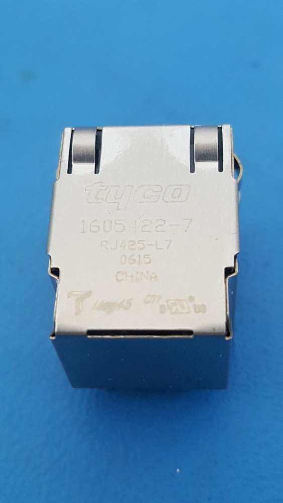 RJ45 Socket Modular PCB Jack Network Connector LED Right Angle TYCO 1605422-7