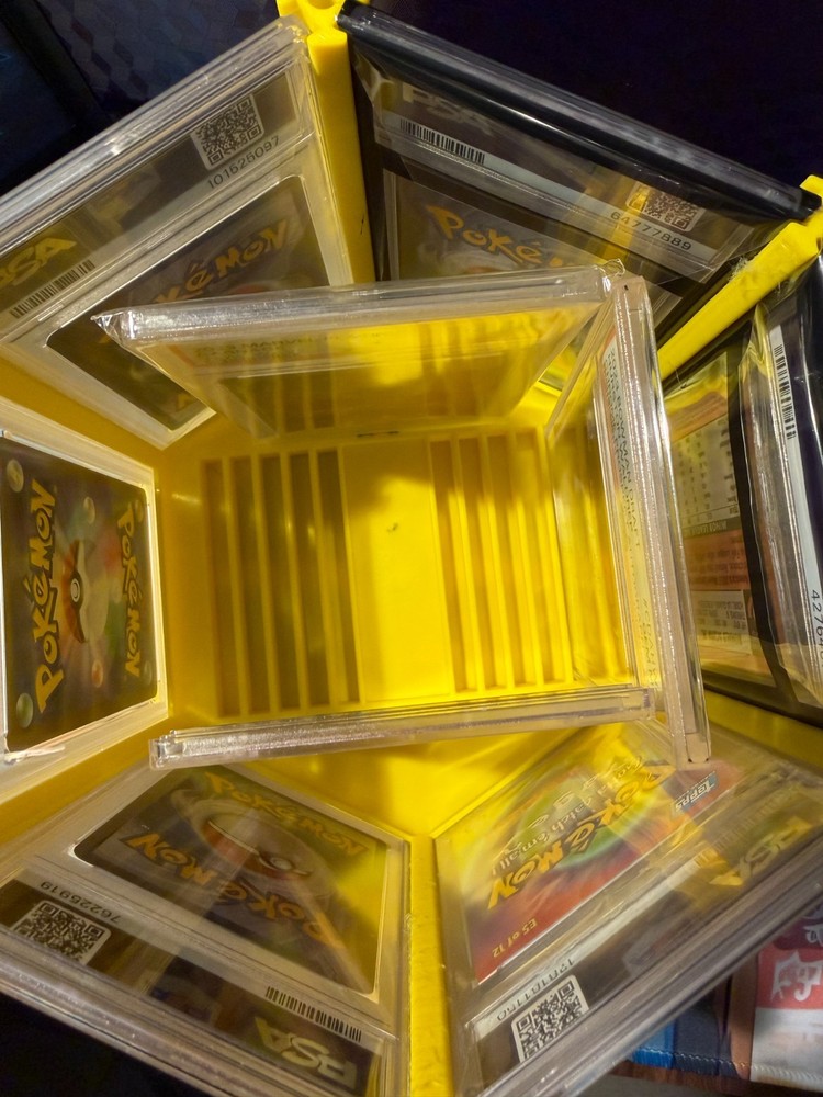 Rotating Card Display - PSA rotating hexagon