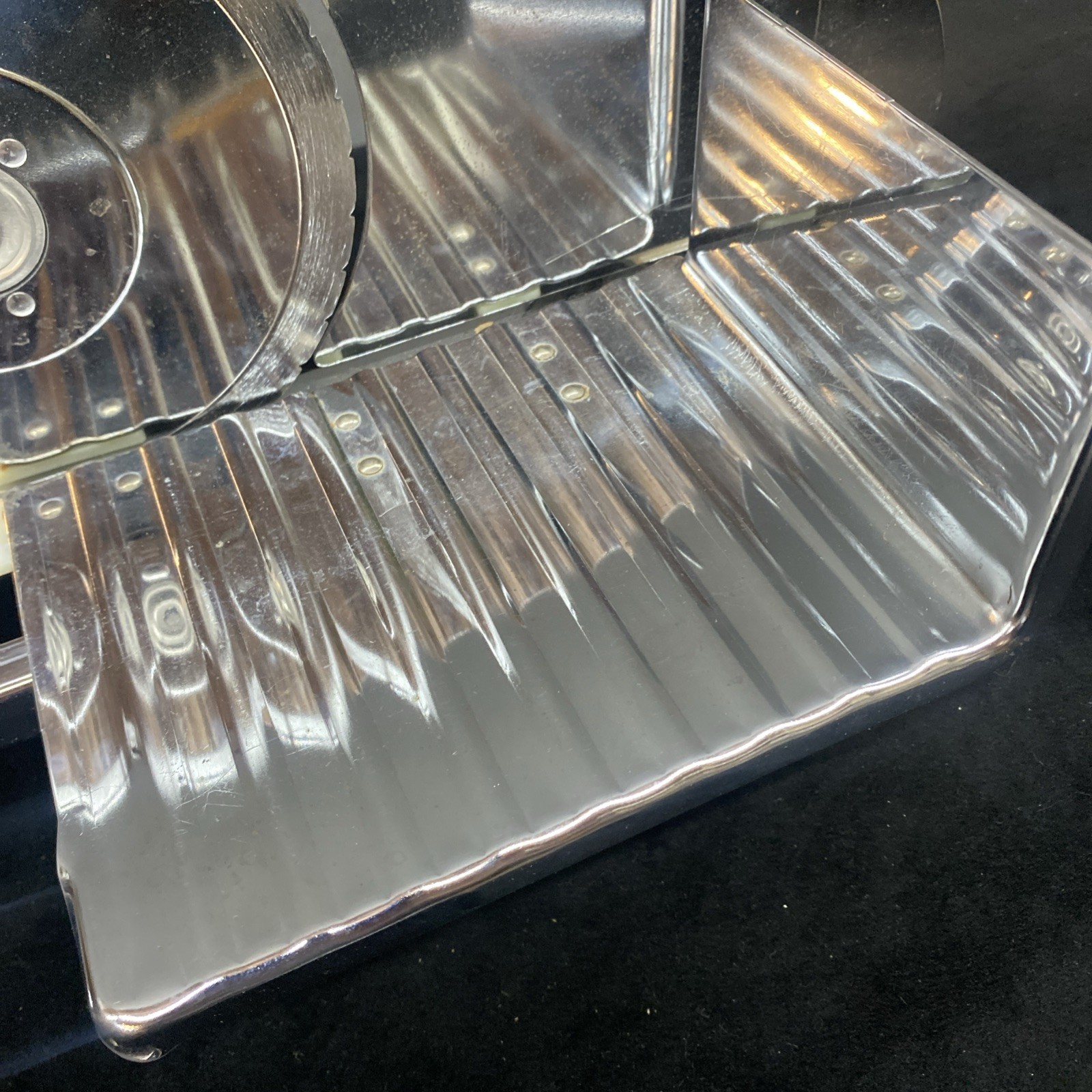 Rival Electric Food Slicer Chrome Metal Model 1101 Working Read Details Clean!