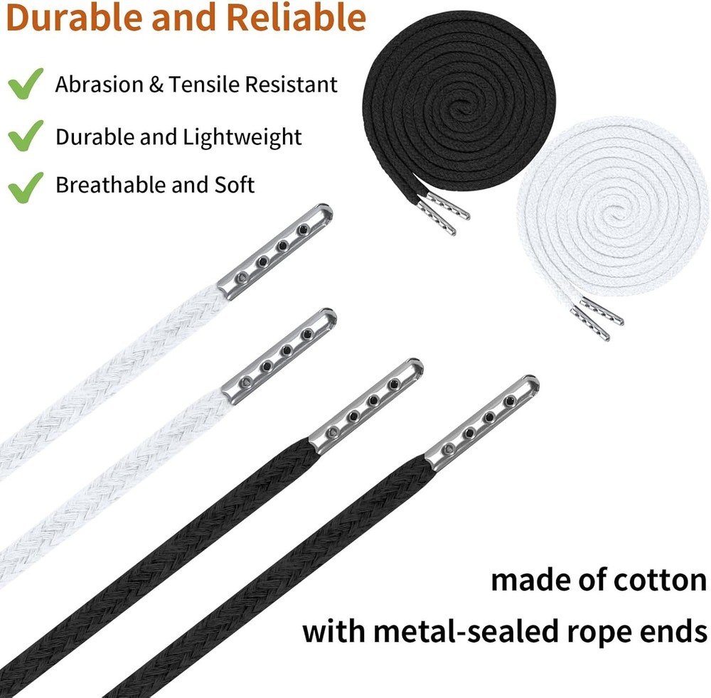 12 Pcs Drawstring for Sweatpants, 60 Inch Hoodie String Replacement
