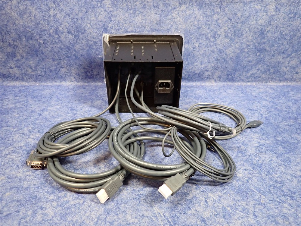 Kramer TBUS-1AVF Table Mount Modular Multi-Connection Solution Tilt-Up Lid (H3)