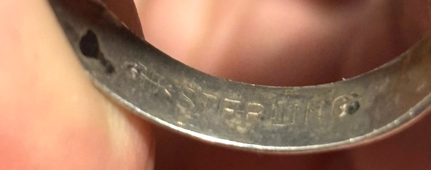 WWII Sterling Army Ring by Uncas SIZE 12