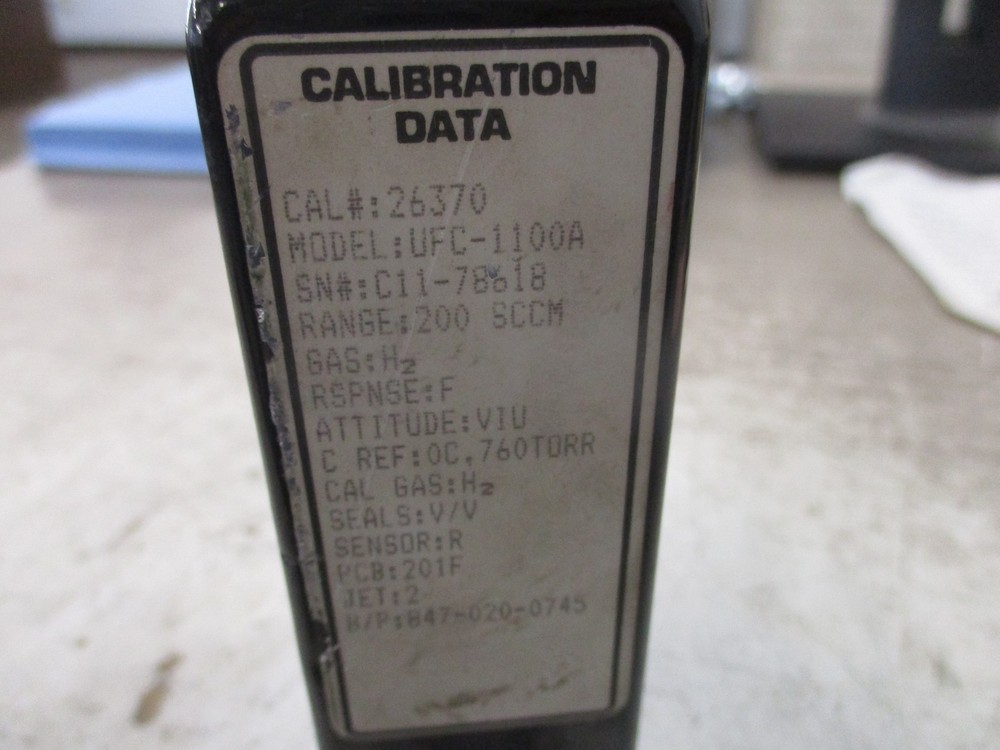 Unit Instruments Mass Flow Controller UFC-1100A Range: 200 SCCM Used