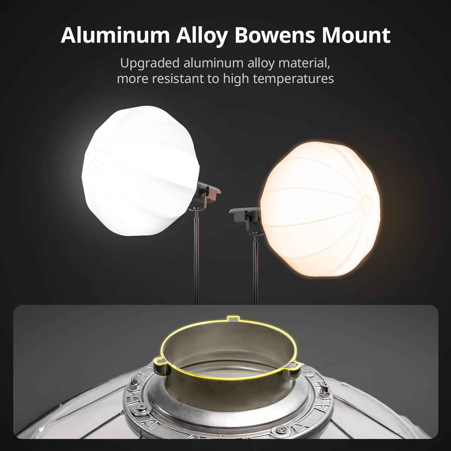 26"/65CM Lantern Softbox, Quick Release Soft Light Diffuser with 360° Light E...