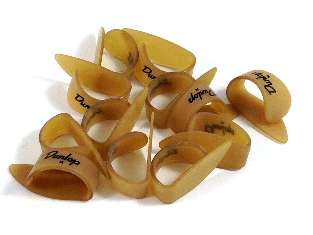 Dunlop Thumb Picks 12 Pack Ultex Gold Medium Guitar and Banjo