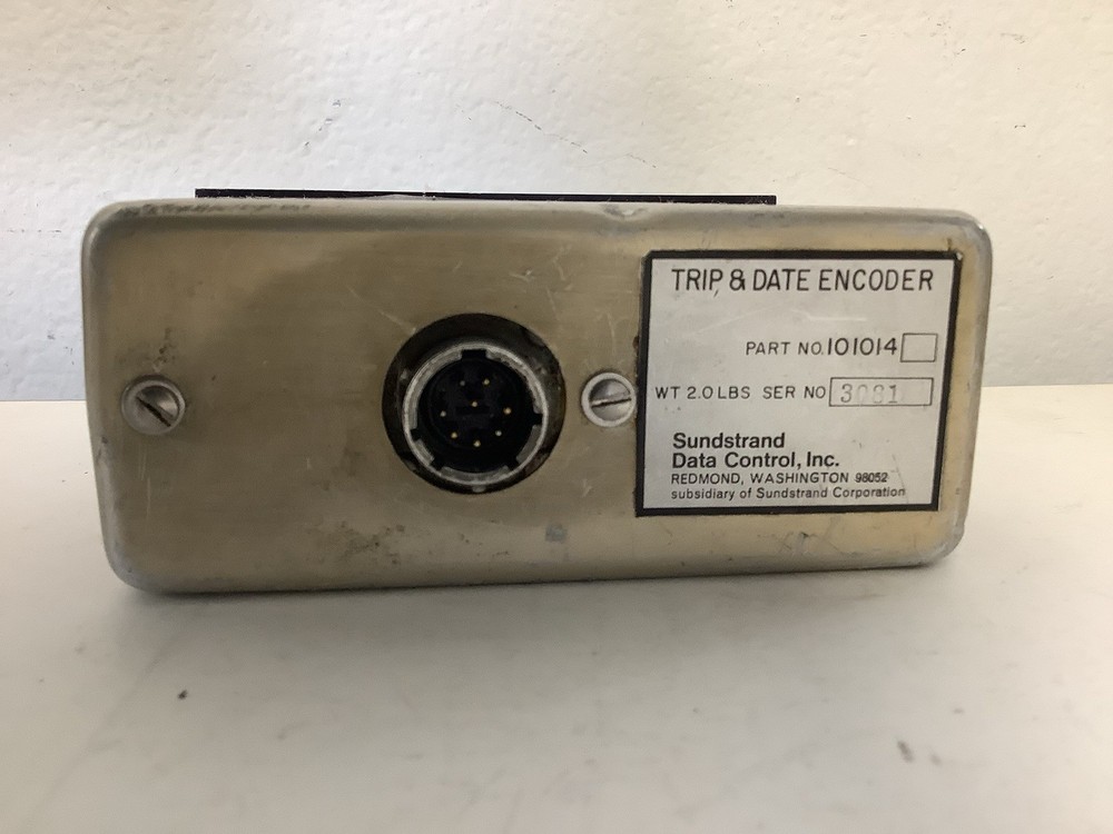 Sundstrand Data Control Aircraft Component Trip & Date Encoder 101014