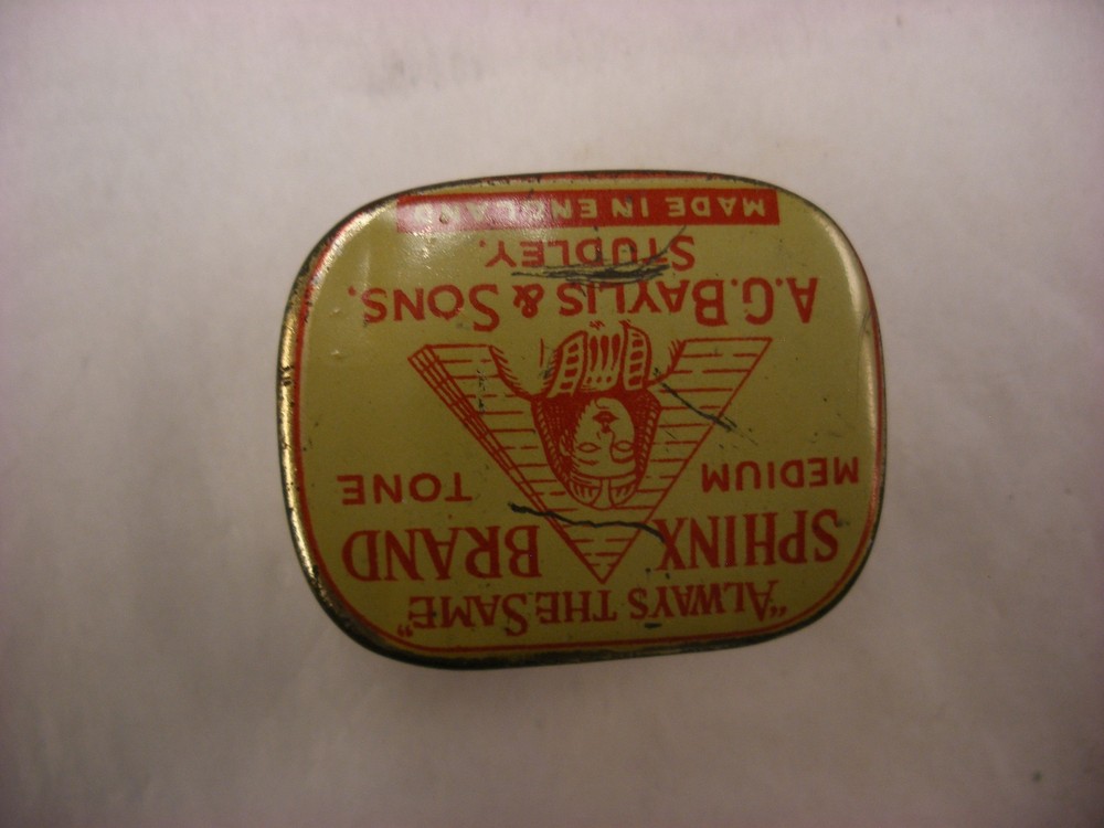 Phonograph Victrola Gramophone Needle Tin - Sphinx Medium Tone #6