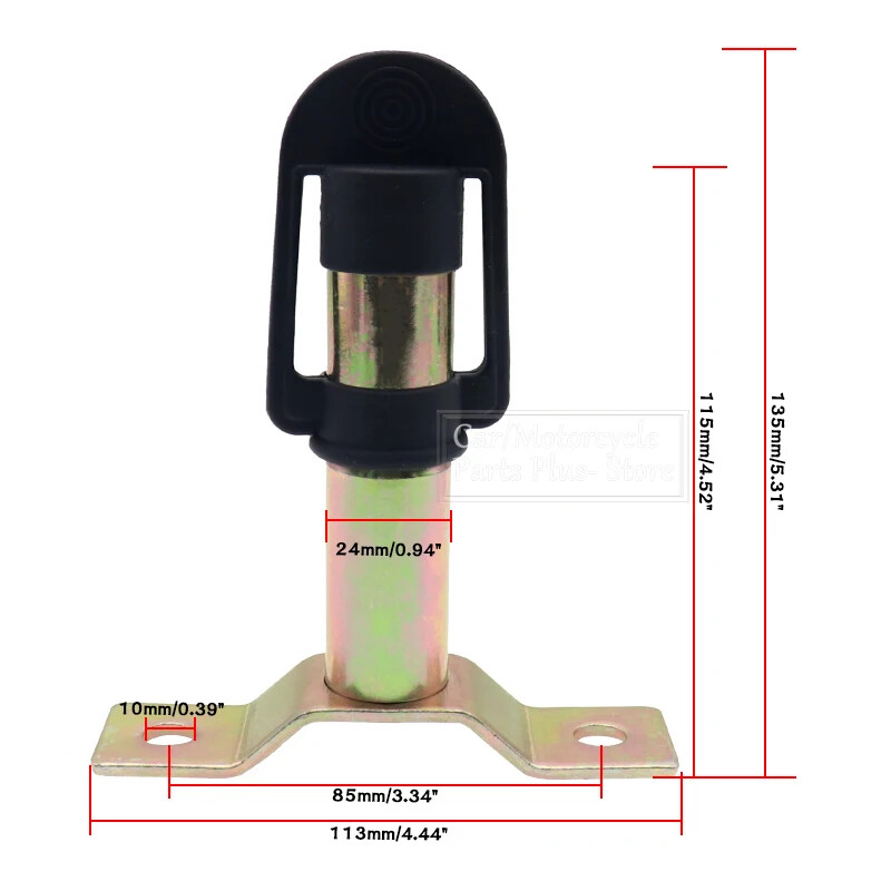 Rotating Flashing Beacon Mounting Warning Light Bracket Flexible Stem DIN Pole