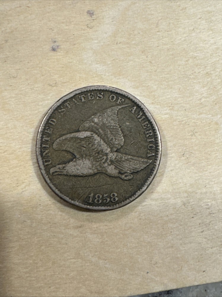 1858 Flying Eagle Cent TC8