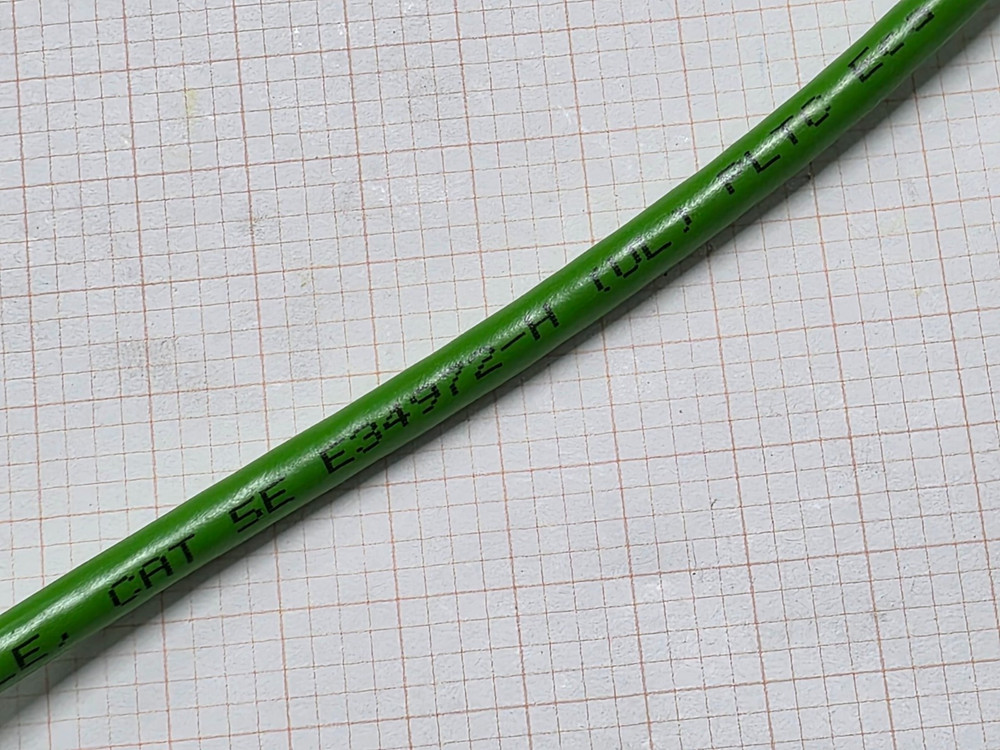 Belden 7960A 22/2P DataTuff CAT5e PROFINET Type A Network Cable PLTC Green /25ft