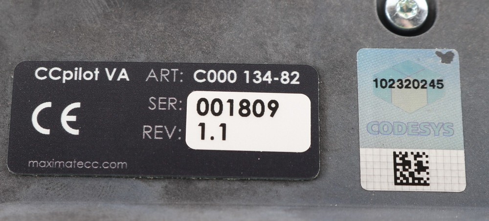 New S002134-82 Cross Control 7” Touch Display CCpilot VA