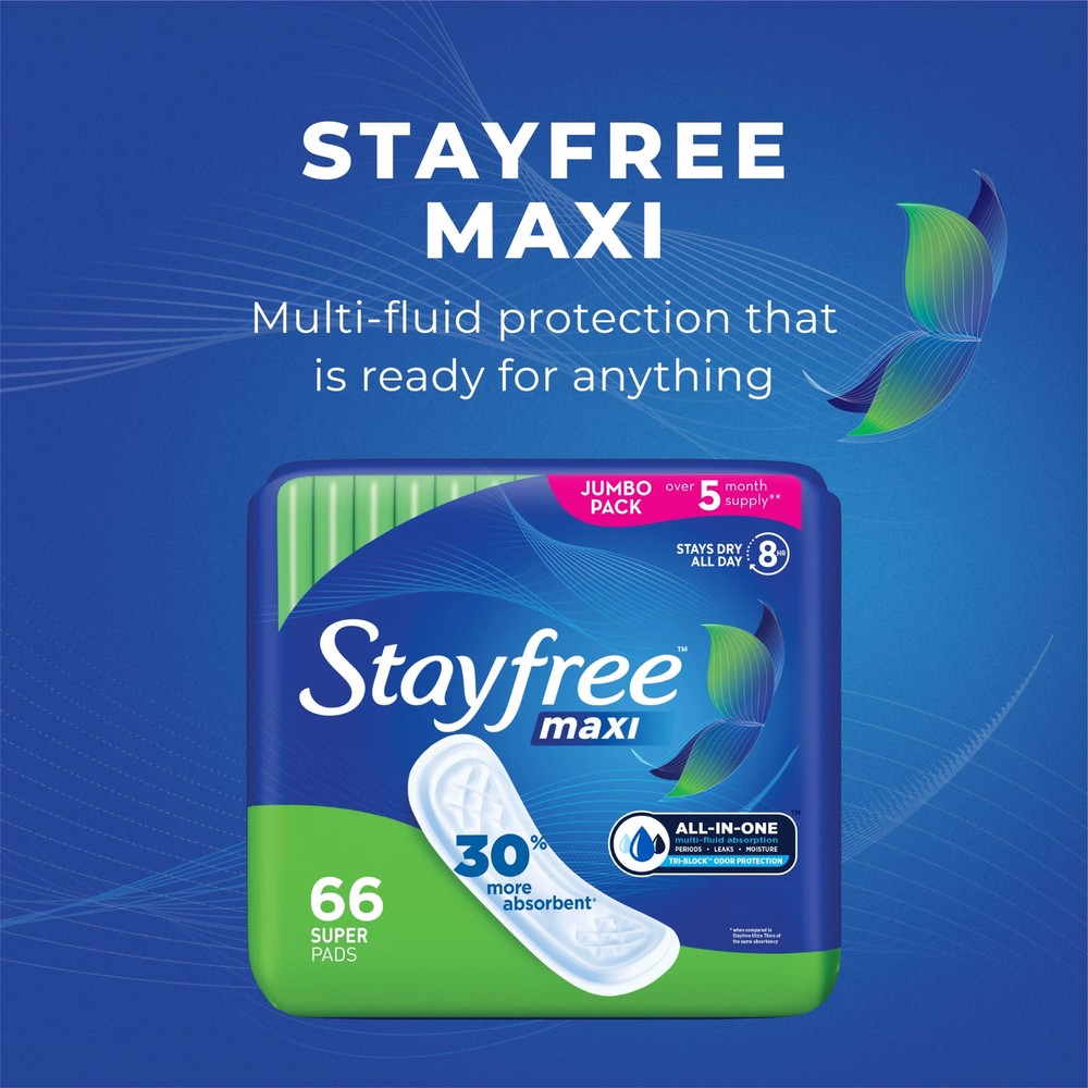 Unscented Super Absorbency Maxi Pads