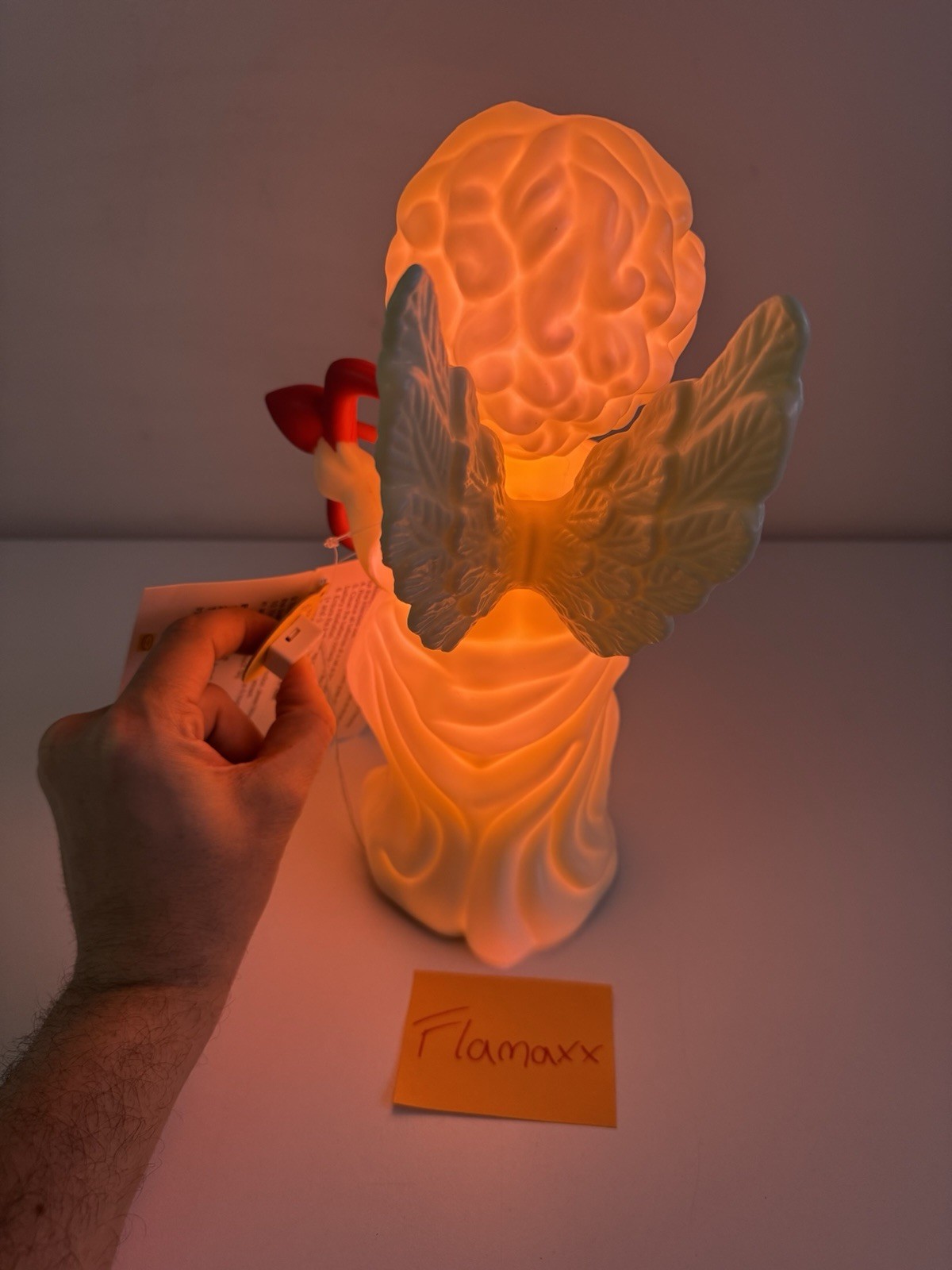 Target Valentines Day Plastic Light Up Cupid Blow Mold Heart Bow Figure 💘 NEW